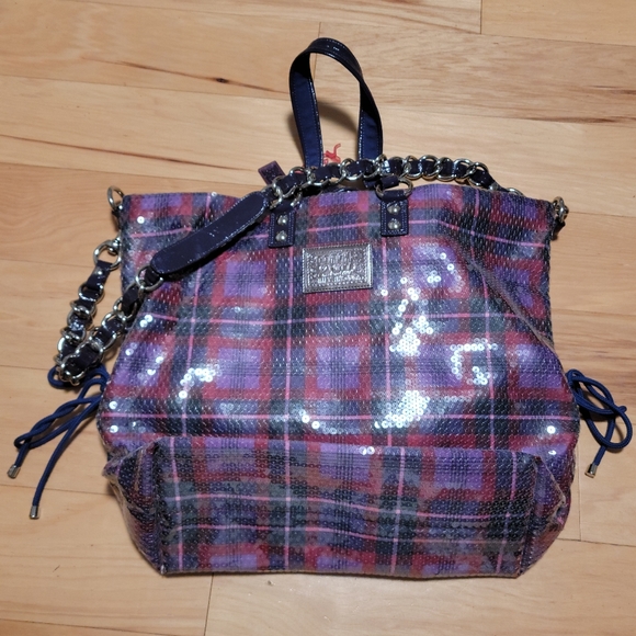 Coach poppy tartan handbag - Picture 6 of 8